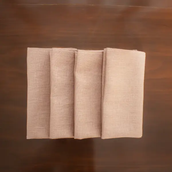 linen dining napkin in rose by Sullivan Mercantile